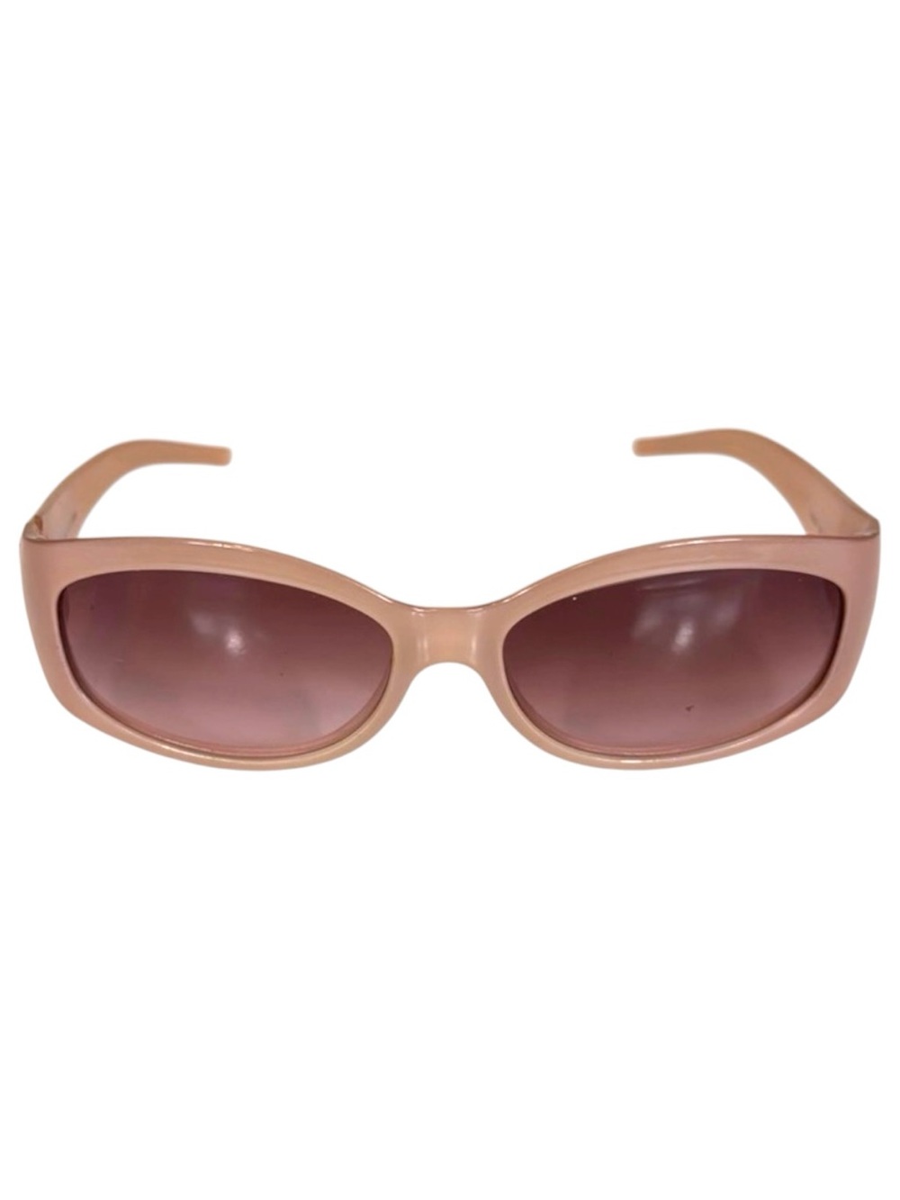 Auth Fendi Pink Oval Sunglasses Gradient Lenses Crystal FF detail FS334R vintage